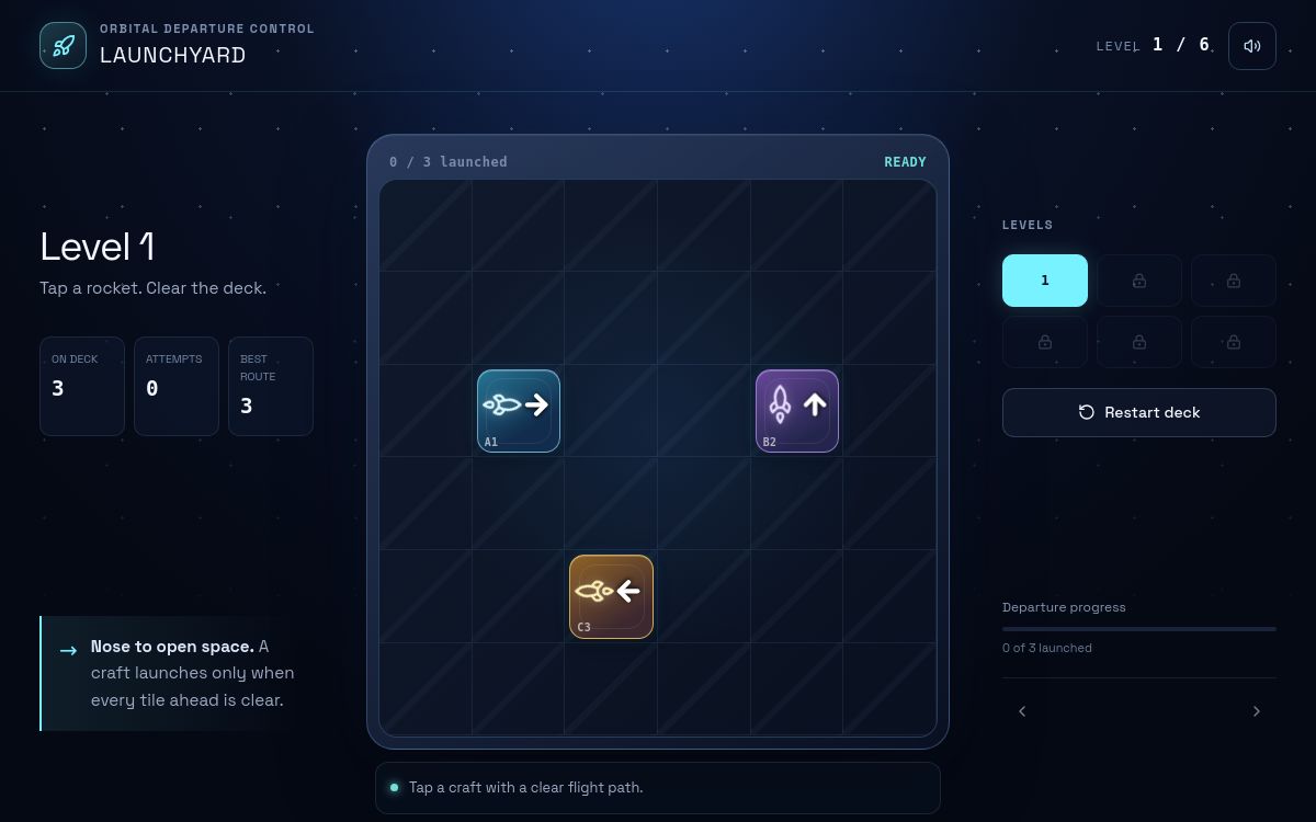 Launchyard development screenshot
